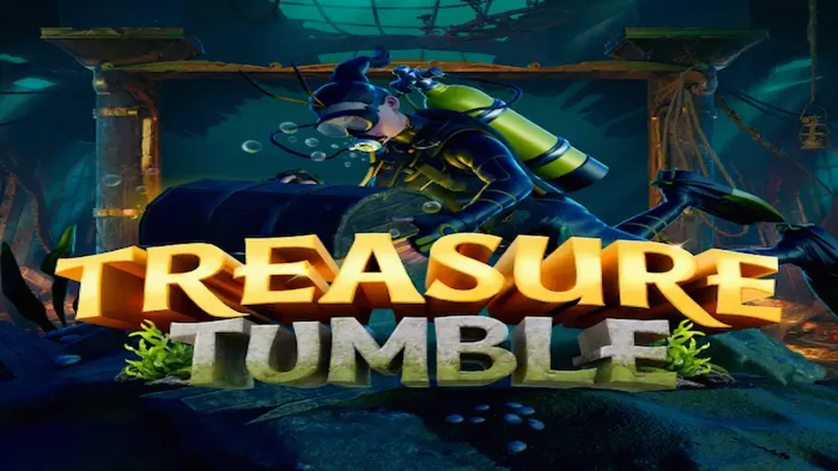 Tampilan visual slot Treasure Tumble dengan tema bawah laut
